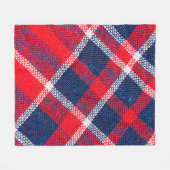 Textur aus Rot und Blau, aus karierten Wolle Fleecedecke (Vorderseite (Horizontal))