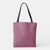 Textur aus rotem Papier, dunkle Hintergrundabstrak Tasche (Rückseite)