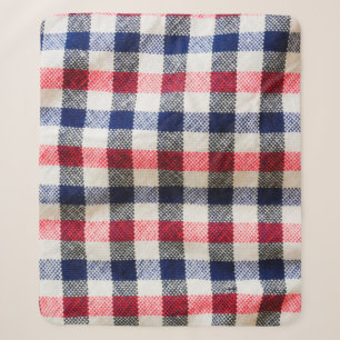 Textur aus schottischem Stoff, Bastgeflecht aus vi Sherpadecke