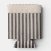 Textur aus Spitzen, Hintergrund. Dosenkühler (Rückseite)