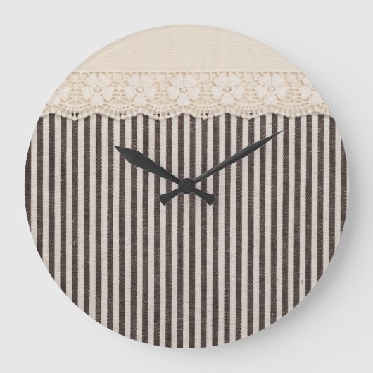 Textur aus Spitzen, Hintergrund. Große Wanduhr (Vorderseite)
