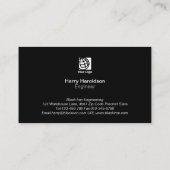 Textur aus StahlblechEngineering Visitenkarte (Rückseite)