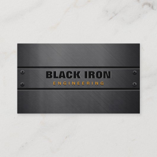 Textur aus StahlblechEngineering Visitenkarte (Vorderseite)