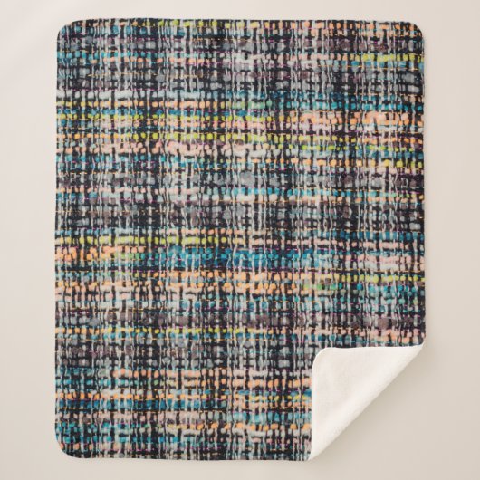 Textur aus Stoff Sherpadecke (Vorderseite)