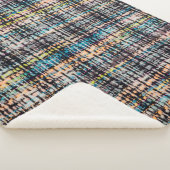 Textur aus Stoff Sherpadecke (3/4)