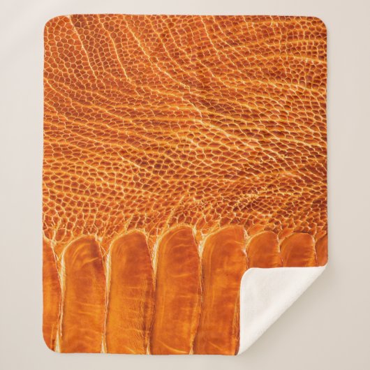 Textur aus Straußenleder Sherpadecke (Vorderseite)