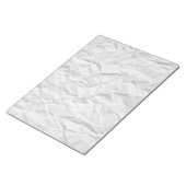 Textur aus weißem, geflochtenem Papier Notizblock (angewinkelt)