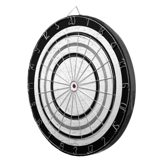 Textur aus weißem Holz - Dart Board Dartscheibe (Vorderseite rechts)