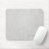 Textur aus weißem Leder - kundenspezifisches Monog Mousepad (Mit Mouse)