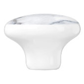 Textur aus weißem Marmor Keramikknauf (Seitenansicht)