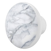 Textur aus weißem Marmor Keramikknauf (Rechts)