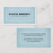 Textur blau / Grenze 2 Visitenkarte (Vorne/Hinten)