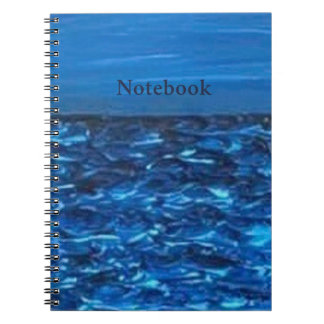 Textur Blau Kunst Druck Notizblock