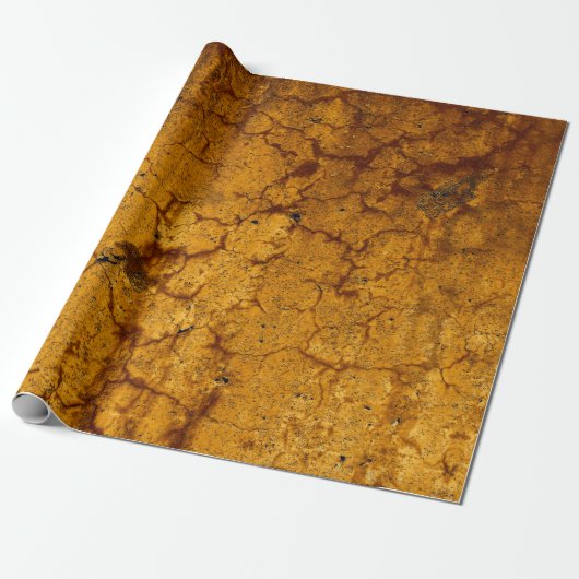 Textur Burnt Orange Vintage rustikale Decoupage Geschenkpapier (Ungerollt)