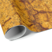 Textur Burnt Orange Vintage rustikale Decoupage Geschenkpapier (Rolleneckpunkt)