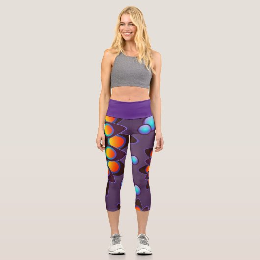 Textur Capri Leggings (Vorderseite)