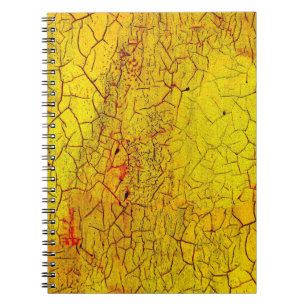 Textur der alten gelben Farbe crackedabstract,alte Notizblock