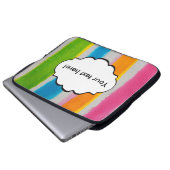 Textur der Aquarellfarben Laptopschutzhülle (Vorne Knopf)