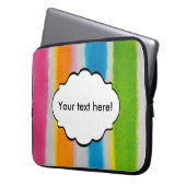 Textur der Aquarellfarben Laptopschutzhülle (Vorderseite Links)