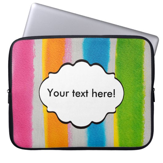 Textur der Aquarellfarben Laptopschutzhülle (Vorderseite)