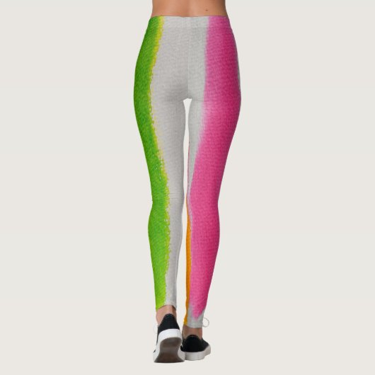 Textur der Aquarellfarben Leggings (Rückseite)