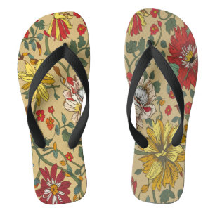 Textur der Blume Badesandalen