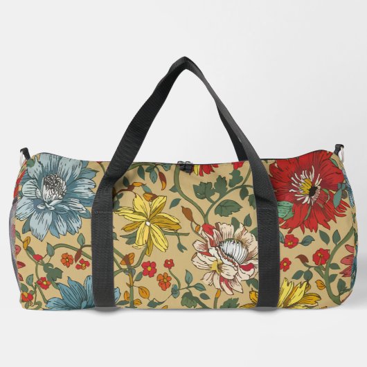 Textur der Blume Duffle Bag (Rückseite)