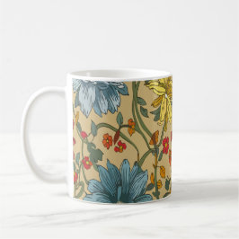 Textur der Blume Kaffeetasse