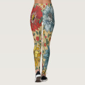 Textur der Blume Leggings (Rückseite)