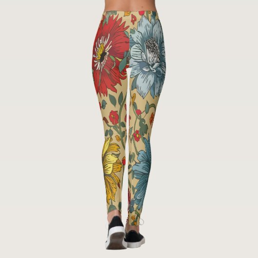 Textur der Blume Leggings (Rückseite)