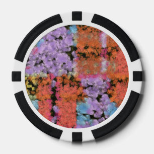 Textur der Farbformen Pokerchips
