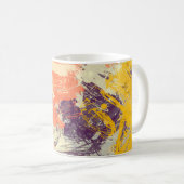Textur der Farbstriche, verschwommene Flecken Kaffeetasse (VorderseiteRechts)