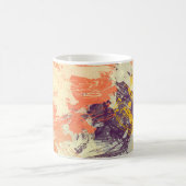 Textur der Farbstriche, verschwommene Flecken Kaffeetasse (Mittel)