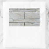 Textur der gestapelten Steinfallplatte Rechteckiger Aufkleber (Tasche)