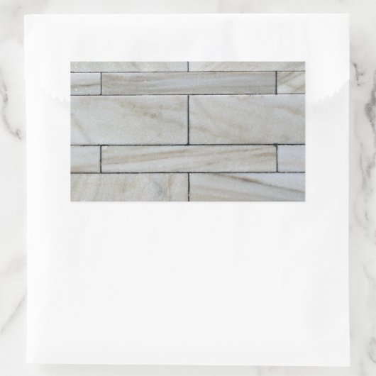 Textur der gestapelten Steinfallplatte Rechteckiger Aufkleber (Tasche)