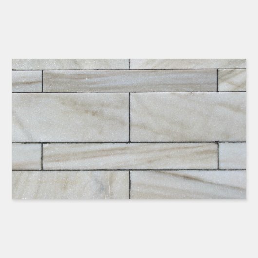 Textur der gestapelten Steinfallplatte Rechteckiger Aufkleber (Vorderseite)