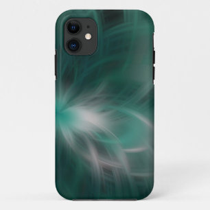 Textur der grünen und weißen Blume iPhone case