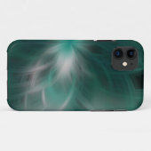 Textur der grünen und weißen Blume iPhone case (Rückseite (Horizontal))
