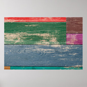 Textur der Holzoberfläche als Hintergrund, oben Poster