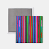 Textur der mexikanischen Stoffe Magnet (Vorderseite/Rückseite)