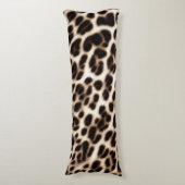 Textur der Pelzhaut aus Leopardenleoparden Seitenschläferkissen (Vorderseite Vertikal)