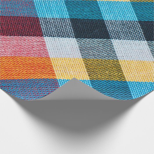 Textur der Stoffe im thailändischen Stil Geschenkpapier (Ecke)