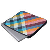 Textur der Stoffe im thailändischen Stil Laptopschutzhülle (Vorne Knopf)