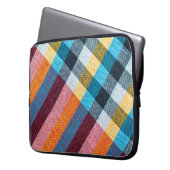 Textur der Stoffe im thailändischen Stil Laptopschutzhülle (Vorderseite Links)