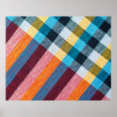 Textur der Stoffe im thailändischen Stil Poster (Vorne)