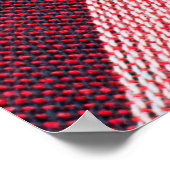 Textur der Stoffe im thailändischen Stil Poster (Ecke)