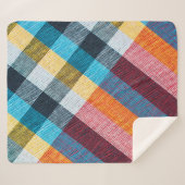 Textur der Stoffe im thailändischen Stil Sherpadecke (Vorderseite (Horizontal))