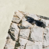 Textur der weißen Steine Strandtuch (Beispiel)