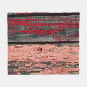Textur des alten Holzzauns in Rot und Rot Fleecedecke (Vorderseite (Horizontal))