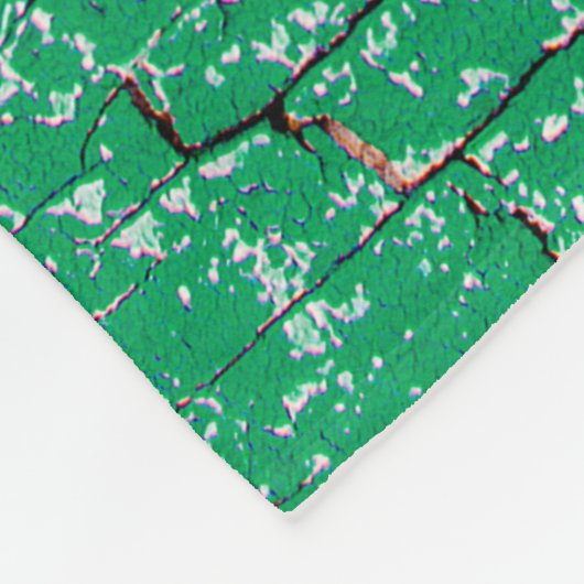 Textur des alten Holzzauns mit schäbiger Farbe. Gr Fleecedecke (Ecke)